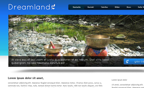 dreamland - Websitebaker Templates